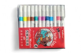 Pack 24 marcadores acrilicos YULIN 
